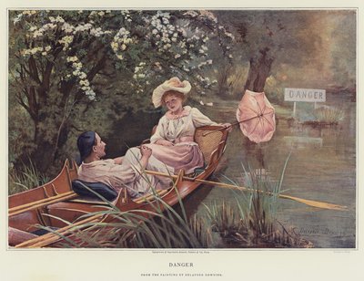 Vaara (chromolitho) tekijältä Delapoer Downing